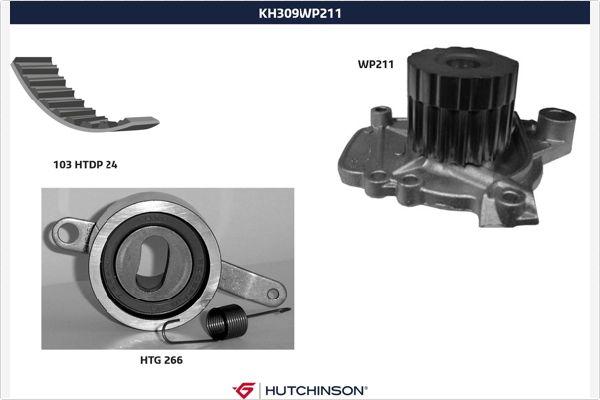 Hutchinson KH 309WP211 - Su Pompası və Vaxt Kəməri Dəsti furqanavto.az