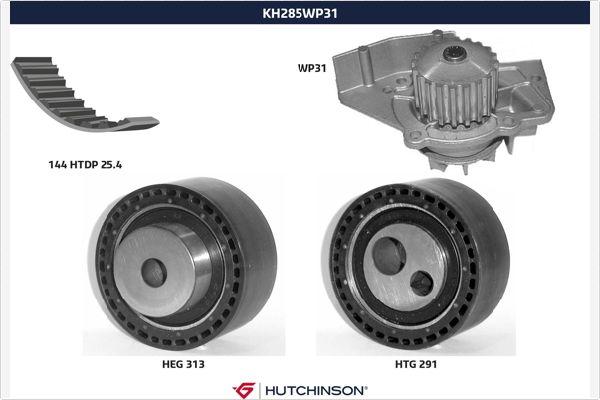 Hutchinson KH 285WP31 - Su Pompası və Vaxt Kəməri Dəsti furqanavto.az