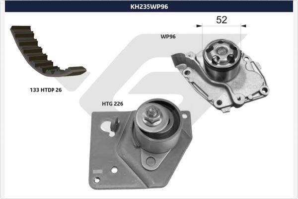 Hutchinson KH 235WP96 - Su Pompası və Vaxt Kəməri Dəsti furqanavto.az