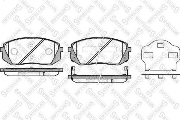 Hyundai 58101-2YA50 - Əyləc altlığı dəsti, əyləc diski furqanavto.az