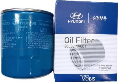 Hyundai 263304A001 - Yağ filtri furqanavto.az