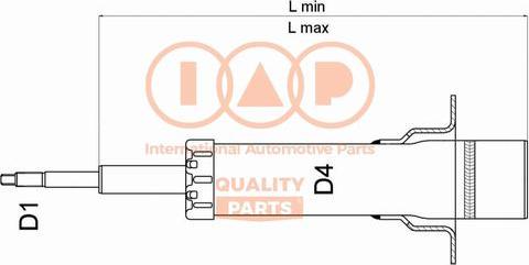 IAP QUALITY PARTS 504-06060U - Amortizator furqanavto.az