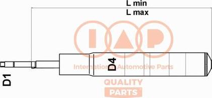 IAP QUALITY PARTS 504-11055U - Amortizator furqanavto.az