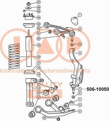 IAP QUALITY PARTS 506-10050 - Billi birləşmə furqanavto.az