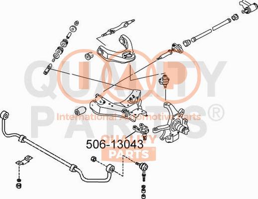 IAP QUALITY PARTS 506-13043 - Billi birləşmə furqanavto.az