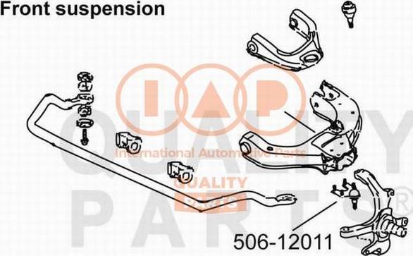 IAP QUALITY PARTS 506-12011 - Billi birləşmə furqanavto.az