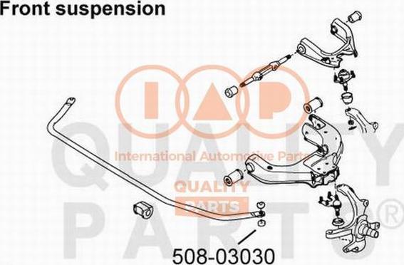 IAP QUALITY PARTS 508-03030 - Dəstək kol, stabilizator furqanavto.az