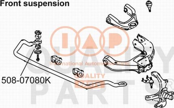 IAP QUALITY PARTS 508-07080K - Dəstək kol, stabilizator furqanavto.az