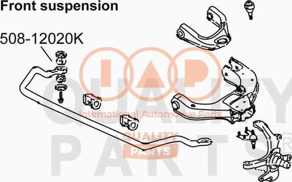 IAP QUALITY PARTS 508-12020K - Dəstək kol, stabilizator furqanavto.az