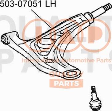 IAP QUALITY PARTS 503-07051 - Yolun idarəedici qolu furqanavto.az