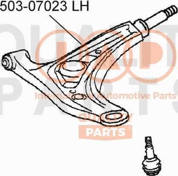 IAP QUALITY PARTS 503-07023 - Yolun idarəedici qolu furqanavto.az