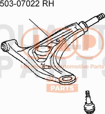 IAP QUALITY PARTS 503-07022 - Yolun idarəedici qolu www.furqanavto.az