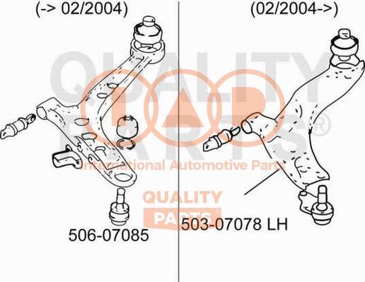 IAP QUALITY PARTS 503-07078 - Yolun idarəedici qolu furqanavto.az