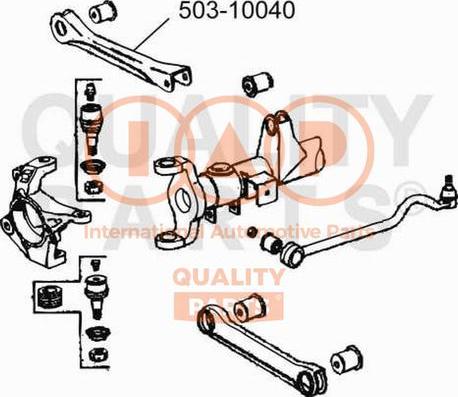 IAP QUALITY PARTS 503-10040 - Yolun idarəedici qolu furqanavto.az