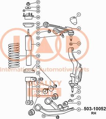 IAP QUALITY PARTS 503-10052 - Yolun idarəedici qolu furqanavto.az