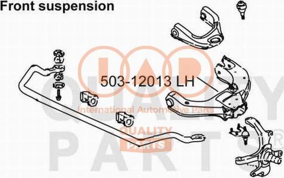 IAP QUALITY PARTS 503-12013 - Yolun idarəedici qolu furqanavto.az