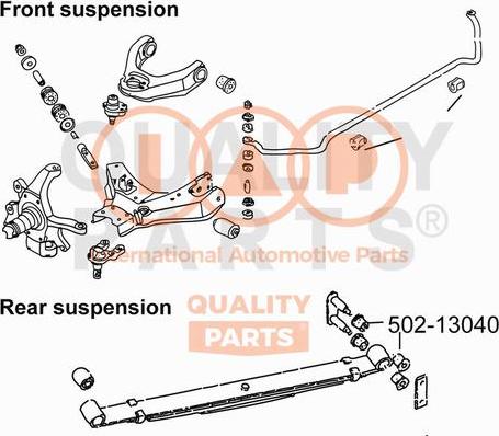 IAP QUALITY PARTS 502-13040 - Kolu, yarpaq bulaq furqanavto.az