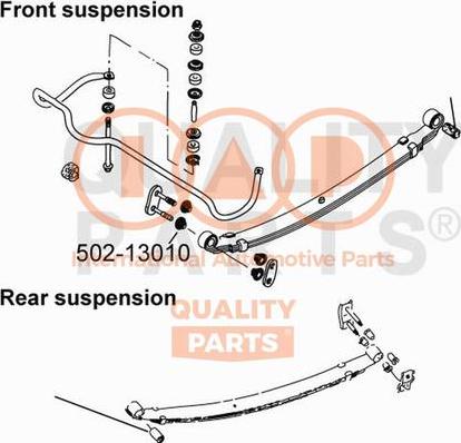 IAP QUALITY PARTS 502-13010 - Kolu, yarpaq bulaq furqanavto.az