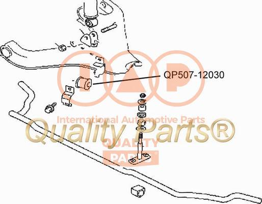 IAP QUALITY PARTS 507-12030 - Dəstək kol, stabilizator furqanavto.az
