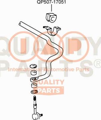 IAP QUALITY PARTS 507-17051 - Dəstək kol, stabilizator furqanavto.az