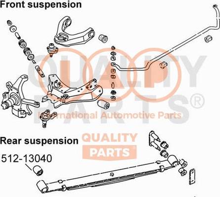 IAP QUALITY PARTS 512-13040 - Kolu, yarpaq bulaq furqanavto.az