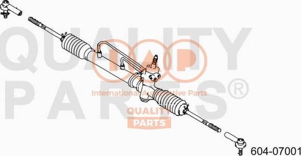 IAP QUALITY PARTS 604-07001 - Bağlama çubuğunun sonu furqanavto.az