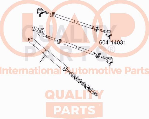 IAP QUALITY PARTS 604-14031 - Bağlama çubuğunun sonu furqanavto.az