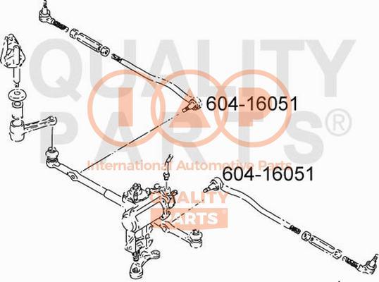 IAP QUALITY PARTS 604-16051 - Bağlama çubuğunun sonu furqanavto.az