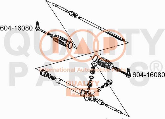 IAP QUALITY PARTS 604-16080 - Bağlama çubuğunun sonu furqanavto.az