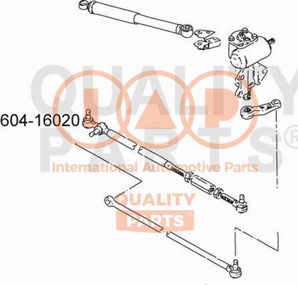 IAP QUALITY PARTS 604-16020 - Bağlama çubuğunun sonu furqanavto.az