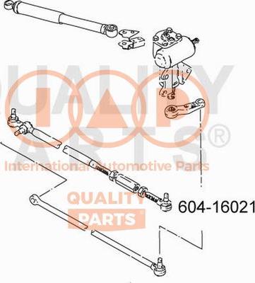 IAP QUALITY PARTS 604-16021 - Bağlama çubuğunun sonu furqanavto.az