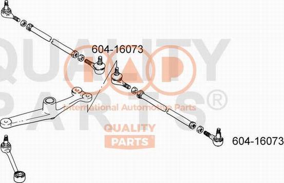 IAP QUALITY PARTS 604-16073 - Bağlama çubuğunun sonu furqanavto.az