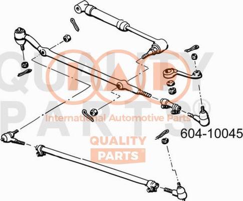 IAP QUALITY PARTS 604-10045 - Bağlama çubuğunun sonu furqanavto.az