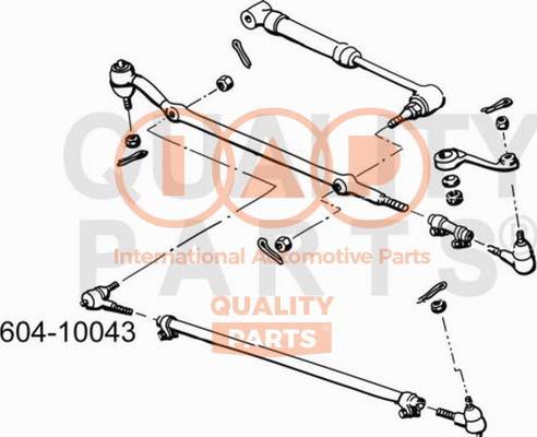 IAP QUALITY PARTS 604-10043 - Bağlama çubuğunun sonu furqanavto.az