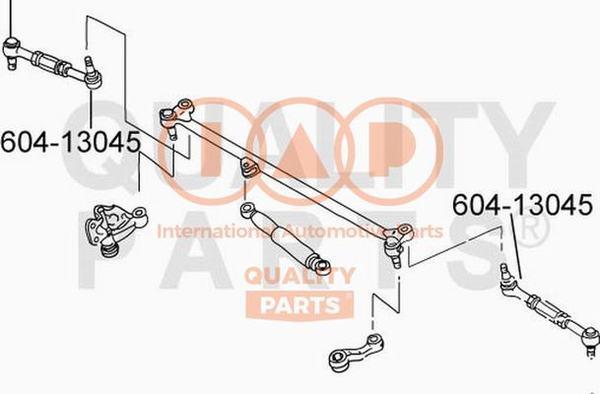 IAP QUALITY PARTS 604-13045 - Bağlama çubuğunun sonu furqanavto.az