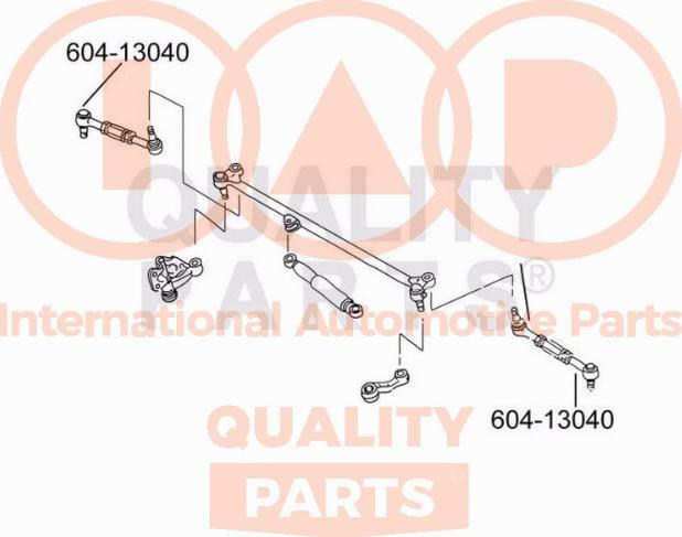 IAP QUALITY PARTS 604-13040 - Bağlama çubuğunun sonu furqanavto.az