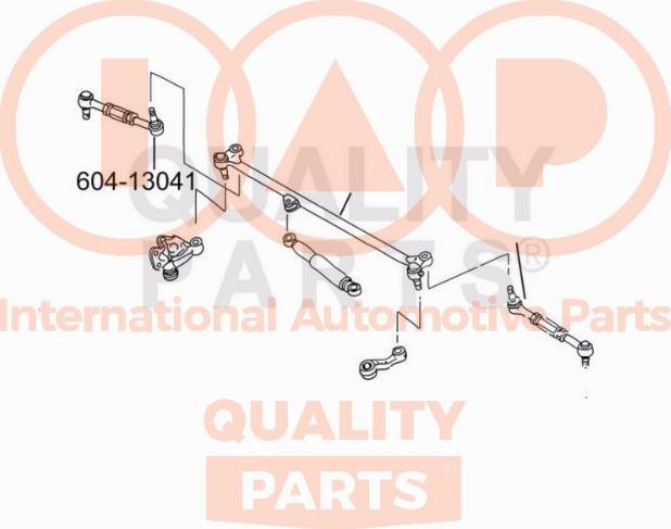 IAP QUALITY PARTS 604-13041 - Bağlama çubuğunun sonu furqanavto.az