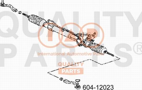 IAP QUALITY PARTS 604-12023 - Bağlama çubuğunun sonu furqanavto.az