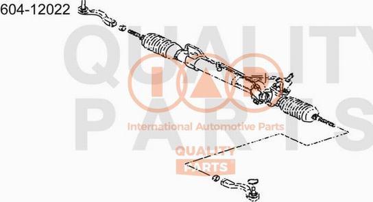 IAP QUALITY PARTS 604-12022 - Bağlama çubuğunun sonu furqanavto.az