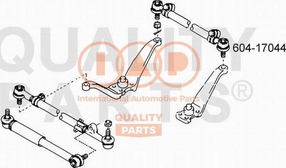 IAP QUALITY PARTS 604-17044 - Bağlama çubuğunun sonu furqanavto.az