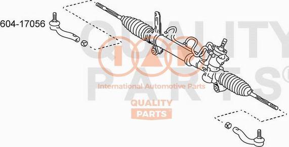 IAP QUALITY PARTS 604-17056 - Bağlama çubuğunun sonu furqanavto.az