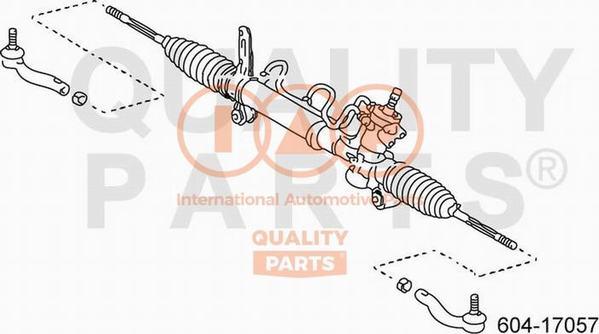 IAP QUALITY PARTS 604-17057 - Bağlama çubuğunun sonu furqanavto.az