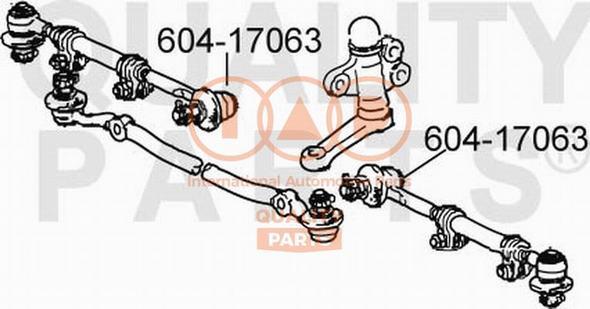 IAP QUALITY PARTS 604-17063 - Bağlama çubuğunun sonu furqanavto.az