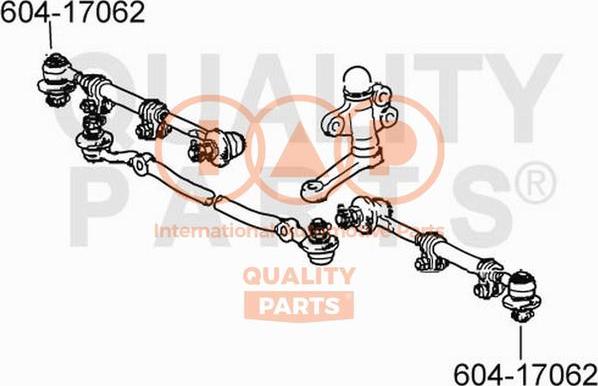 IAP QUALITY PARTS 604-17062 - Bağlama çubuğunun sonu furqanavto.az