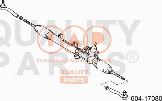 IAP QUALITY PARTS 604-17080 - Bağlama çubuğunun sonu furqanavto.az