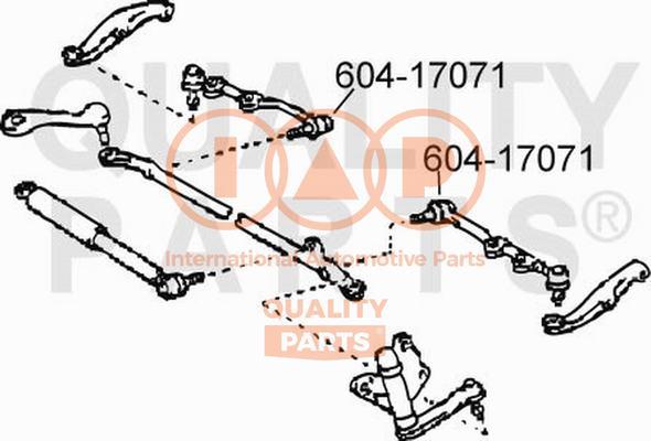 IAP QUALITY PARTS 604-17071 - Bağlama çubuğunun sonu furqanavto.az