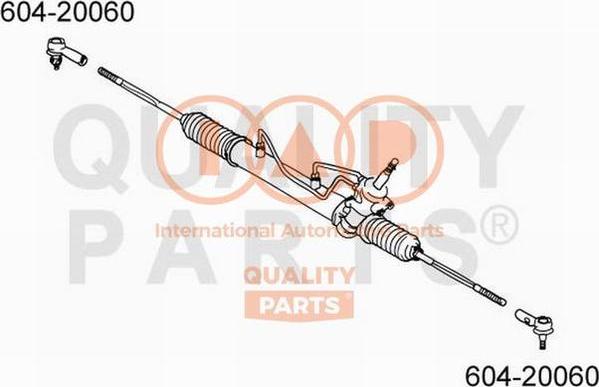 IAP QUALITY PARTS 604-20060 - Bağlama çubuğunun sonu furqanavto.az