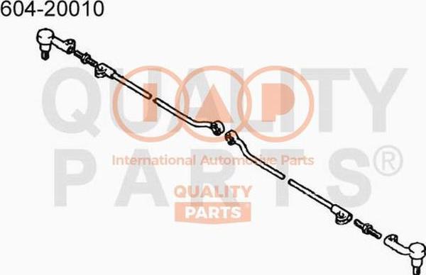 IAP QUALITY PARTS 604-20010 - Bağlama çubuğunun sonu furqanavto.az