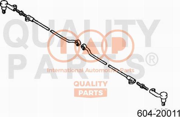 IAP QUALITY PARTS 604-20011 - Bağlama çubuğunun sonu furqanavto.az