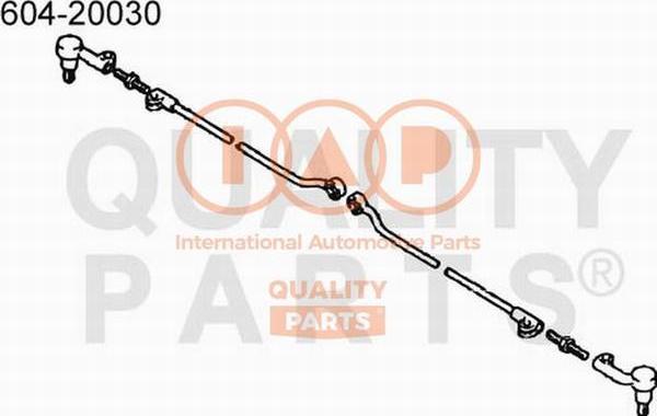 IAP QUALITY PARTS 604-20030 - Bağlama çubuğunun sonu furqanavto.az